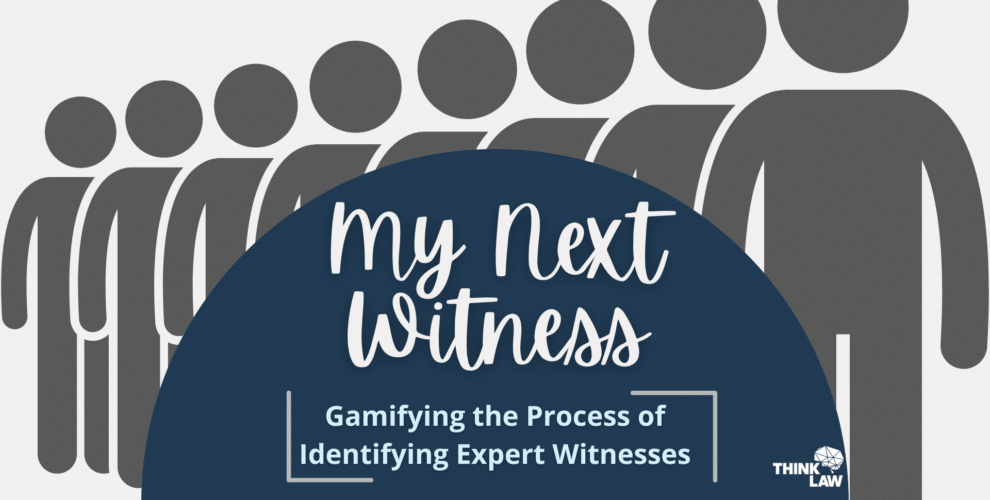 Gamifying the Process of Identifying Expert Witnesses